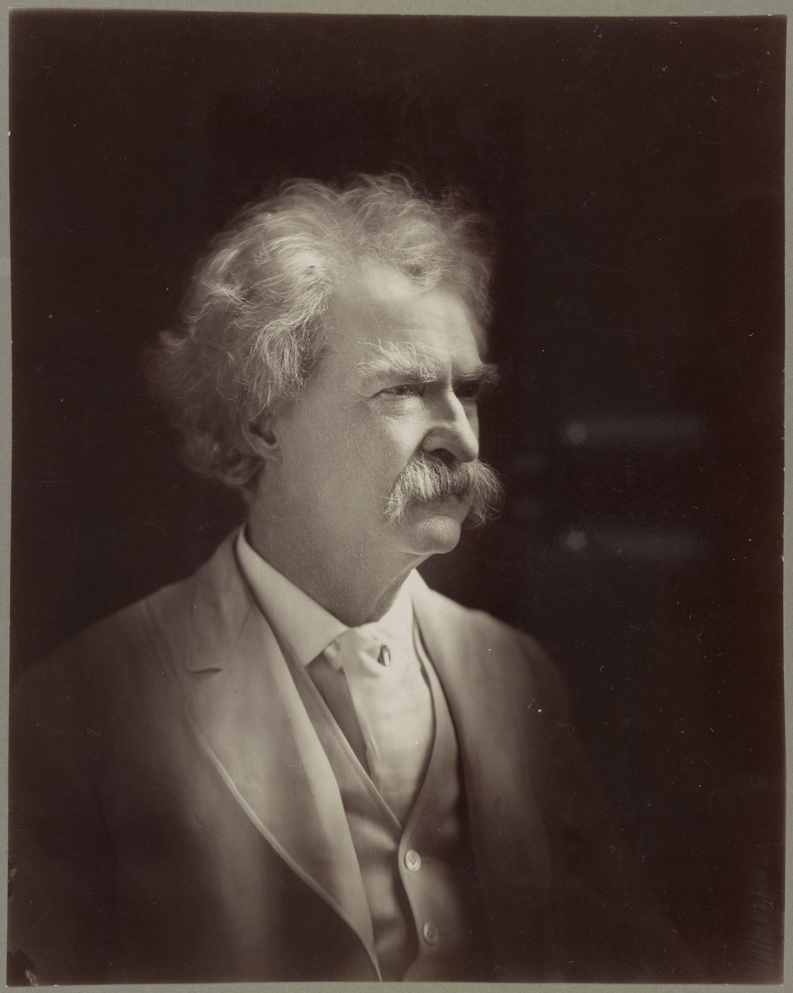Mark Twain (photograph) by A. F. Bradley