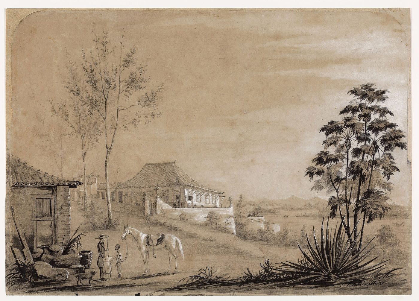 Sede de fazenda nos arredores do Rio de Janeiro by Nicolau Facchinetti