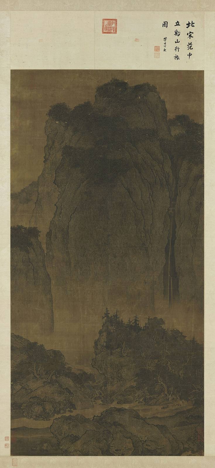Travelers Among Mountains and Streams by Fan Kuan