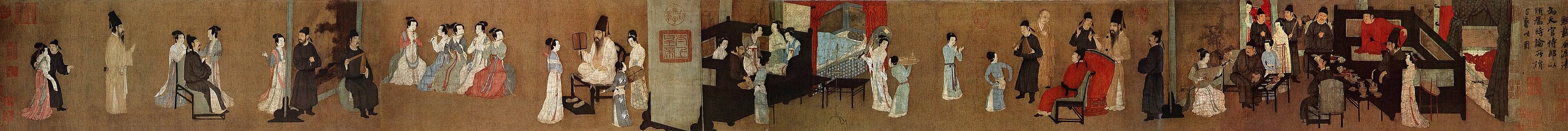 The Night Revels of Han Xizai by Gu Hongzhong