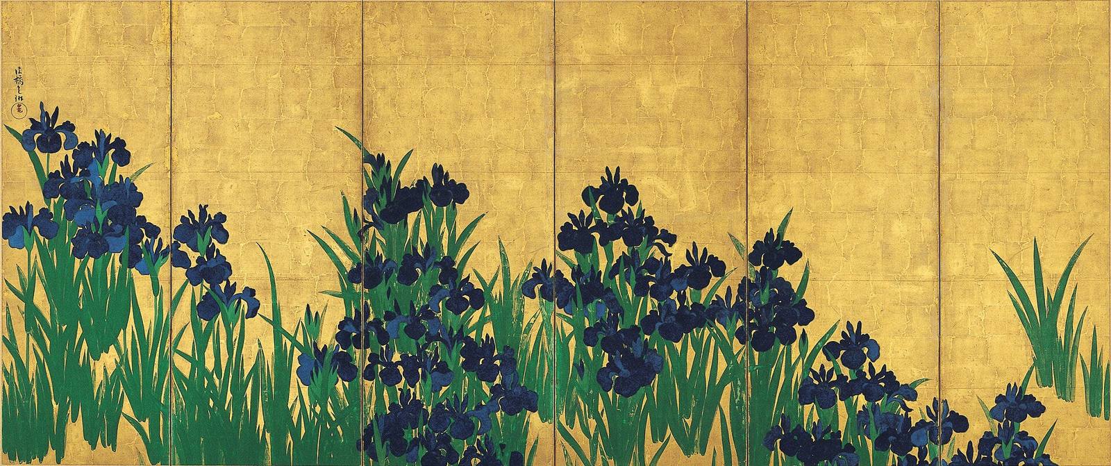 Irises by Ogata Kōrin