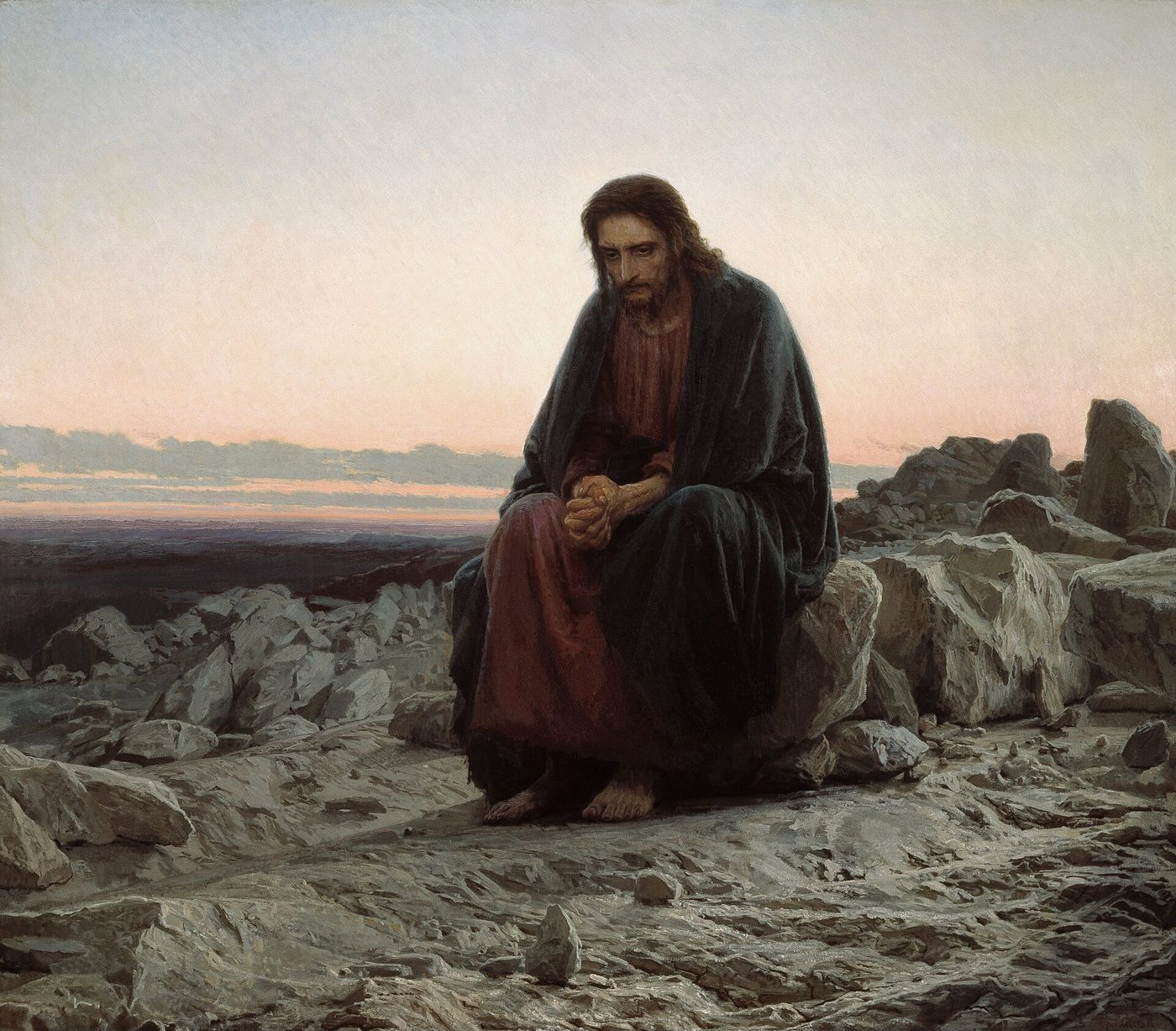 Christ in the Wilderness by Ivan Kramskoy