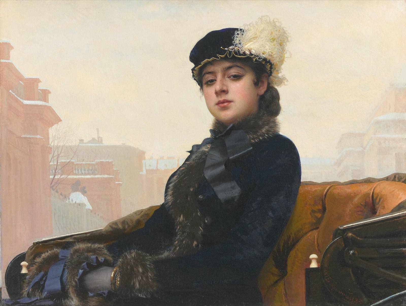 Portrait of an Unknown Woman by Ivan Kramskoy