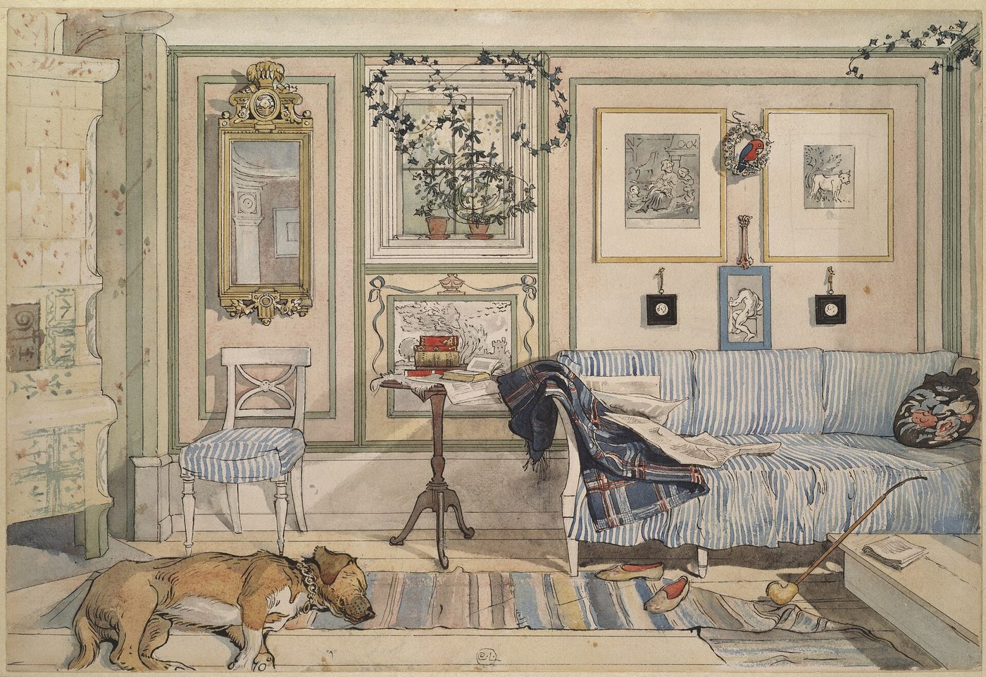 Cosy Corner (Lathörnet) by Carl Larsson