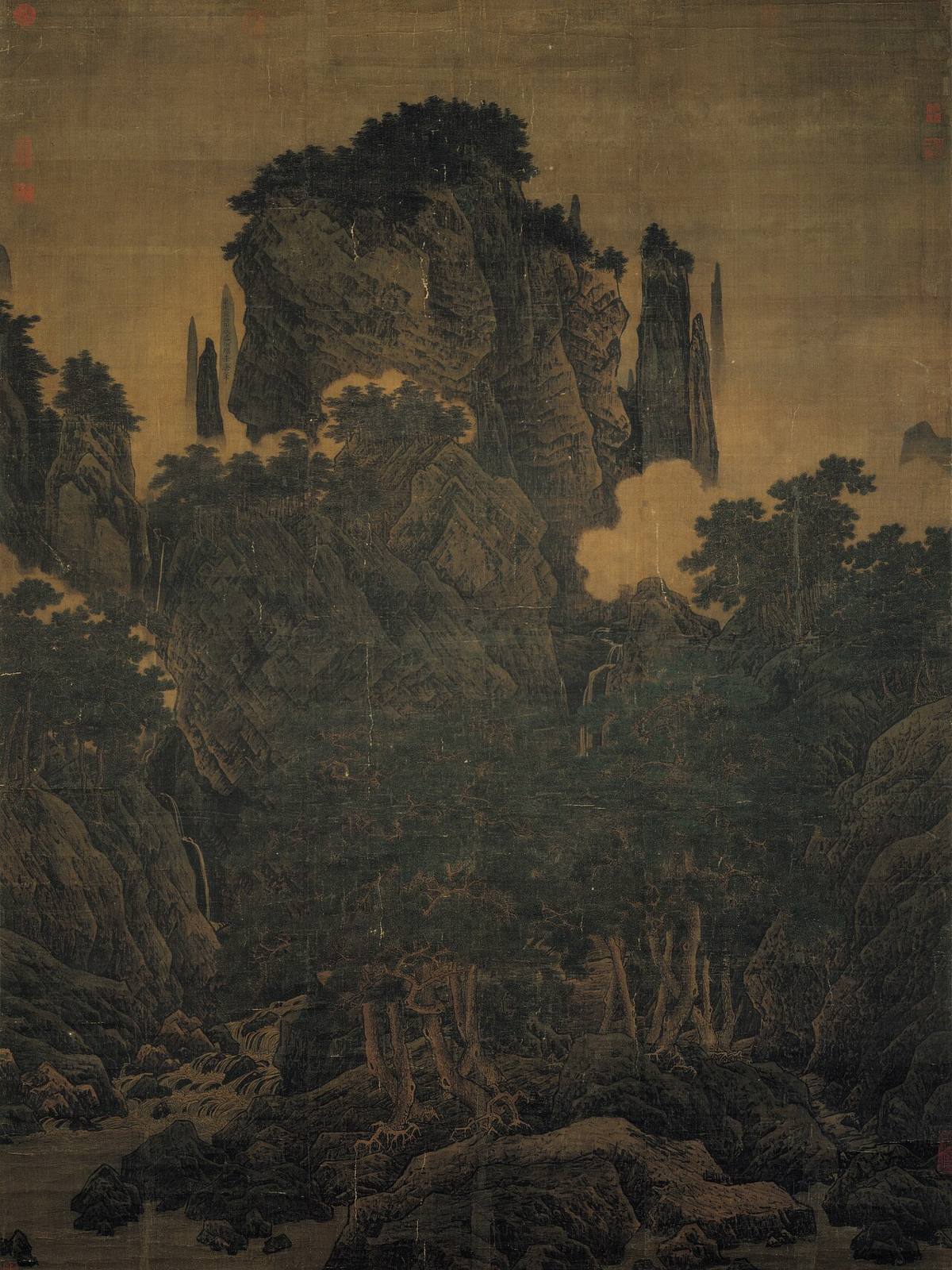 Whispering Pines in the Mountains by Li Tang