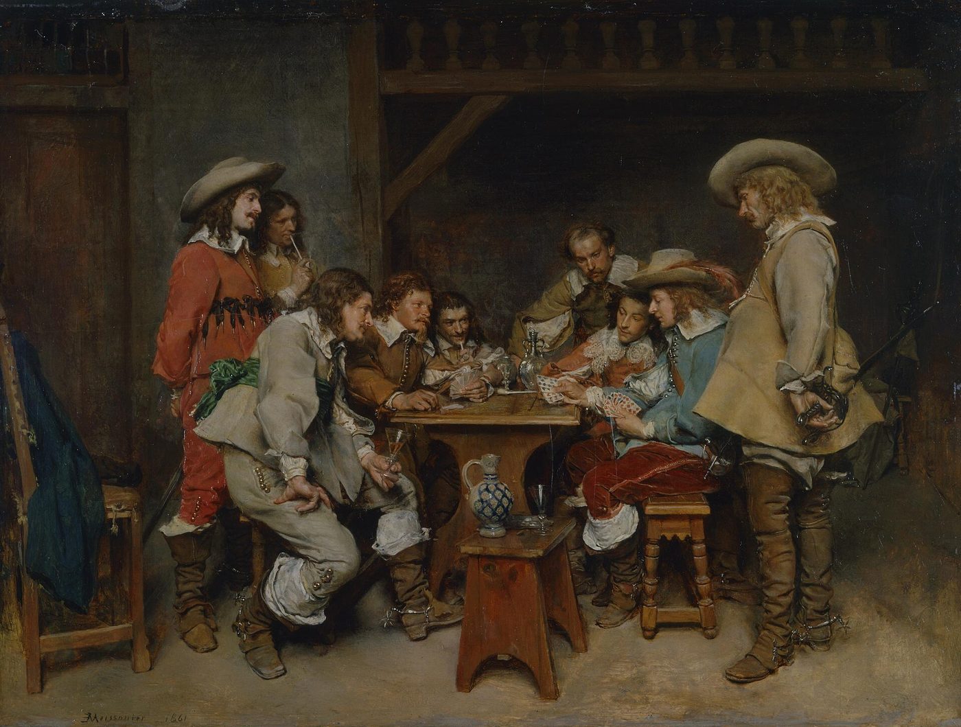 Innocents and Card Sharpers by Ernest Meissonier