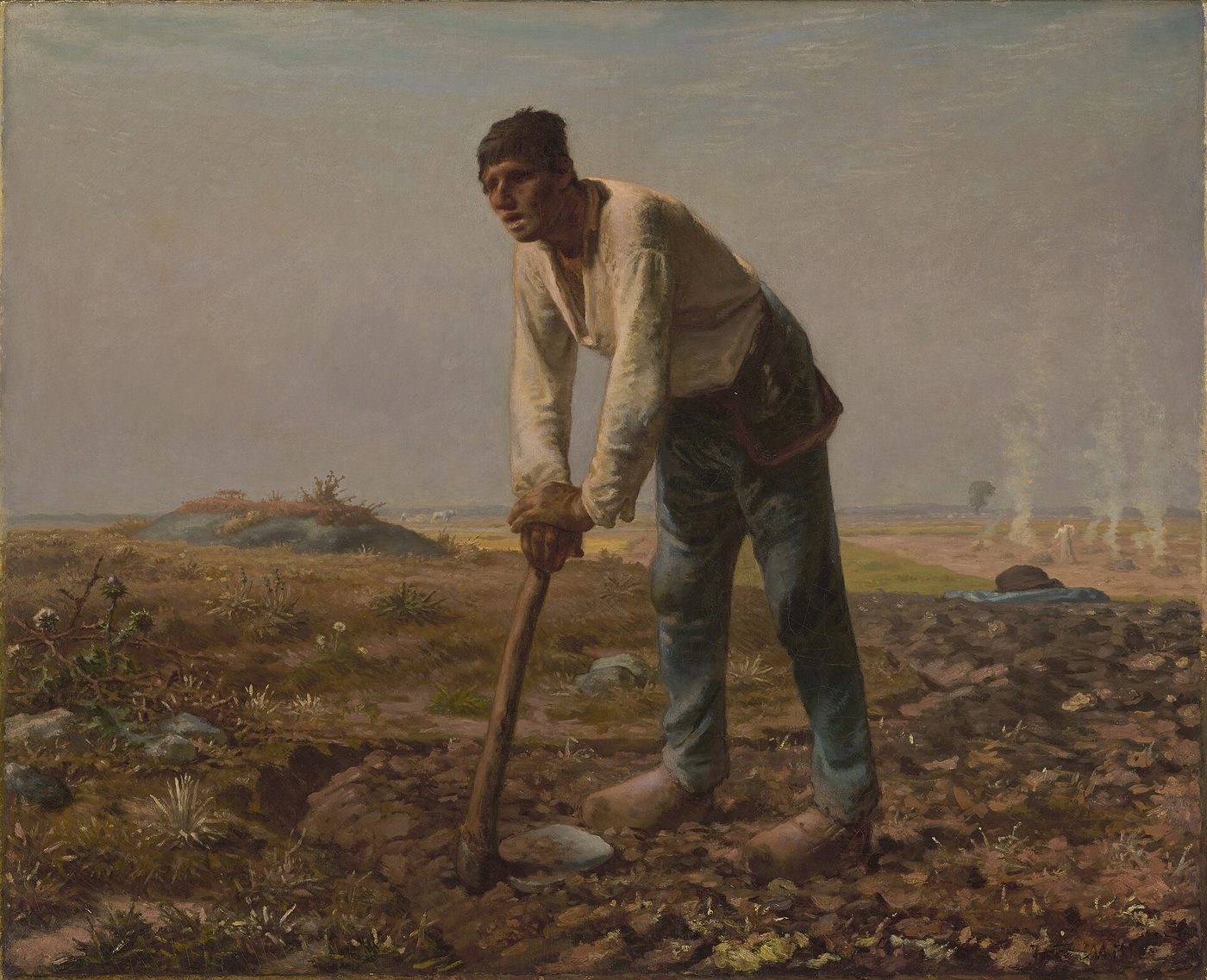Man with a Hoe by Jean-François Millet