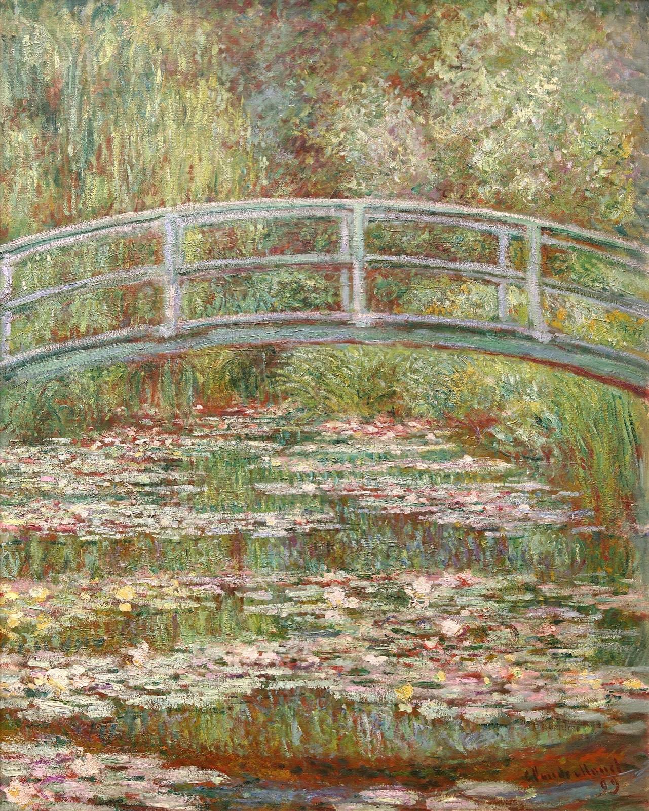 Bridge over a Pond of Water Lilies by Claude Monet