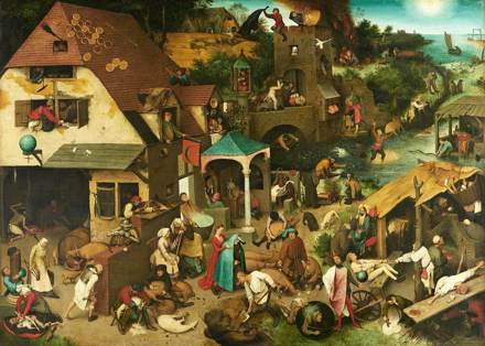 Netherlandish Proverbs, Pieter Bruegel the Elder