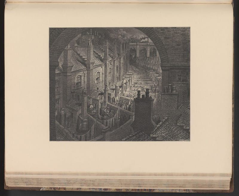Over London by Rail by Gustave Doré